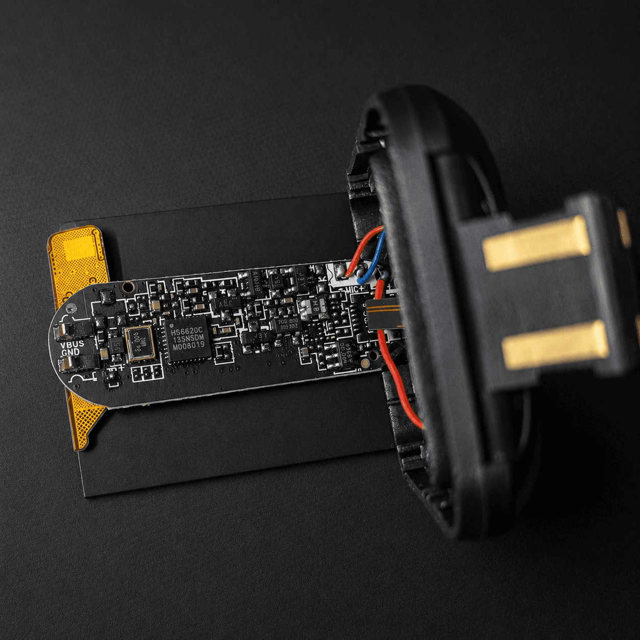 The HS6620D on the square watch's board