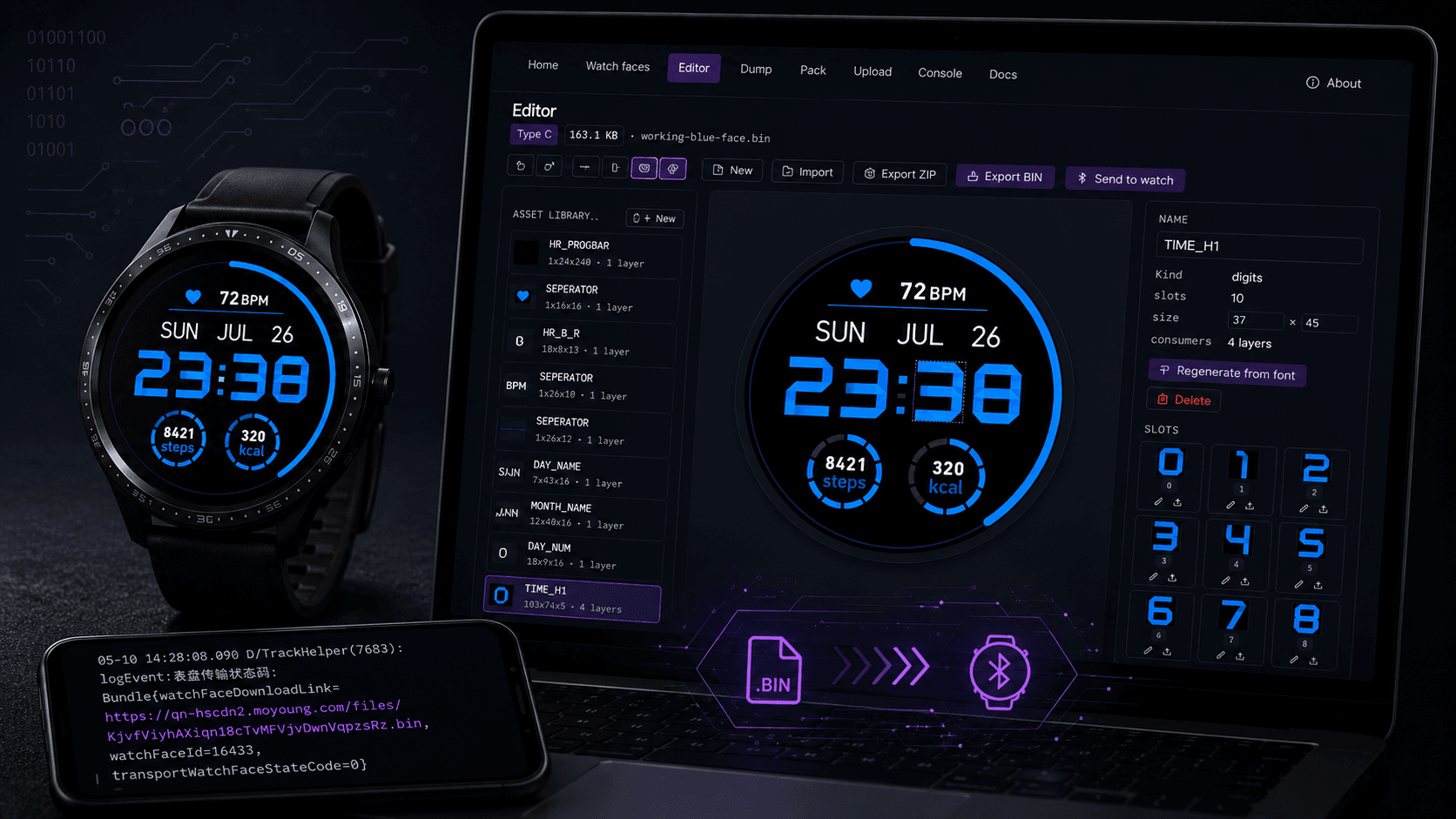 Reverse Engineering MoYoung Watch Faces in the Browser